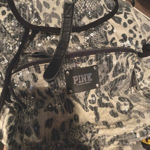 Victoria’s Secret leopard sequin backpack